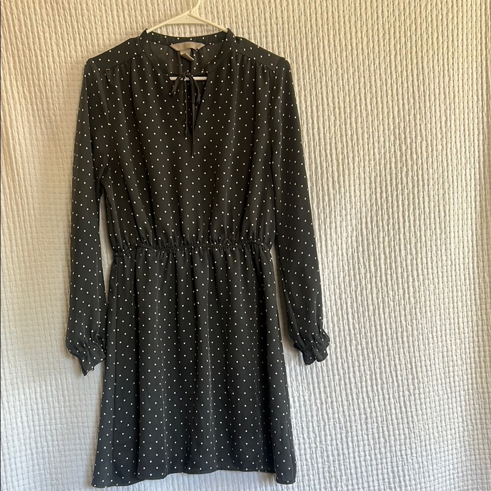 H&M Black Polka Dot Mini Dress